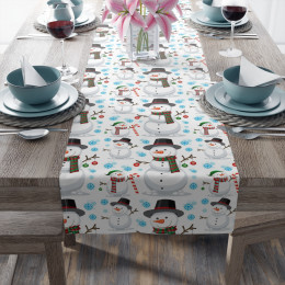 Table Runner (Cotton, Poly) Christmas pattern Snowman