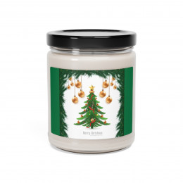 Scented Soy Candle, 9oz ,merry Christmas