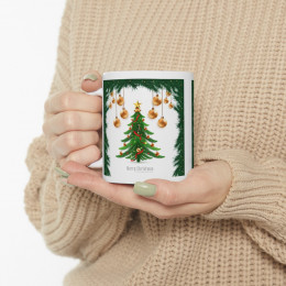 Ceramic Mug 11oz Christmas tree