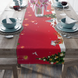 Table Runner (Cotton, Poly) Christmas scene